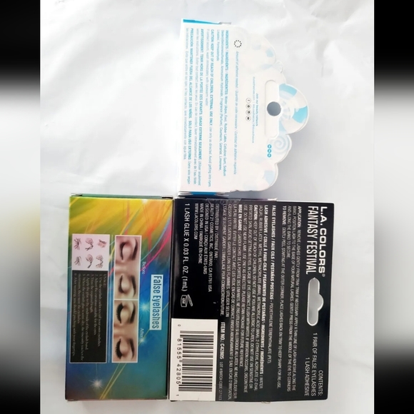 *: New L.A. Colors FANTASY FESTIVAL False Lashes Fake Eyelashes 3D duo adhesive - Picture 7 of 7